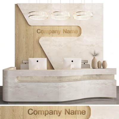 现代公司前台3D模型下载